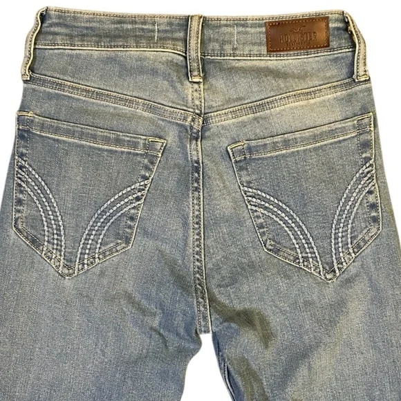 Hollister Light Blue Flare Jeans - Picture 6 of 7